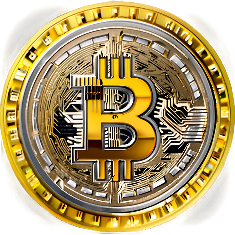 Gold Bitcoin Coin Png Obi64