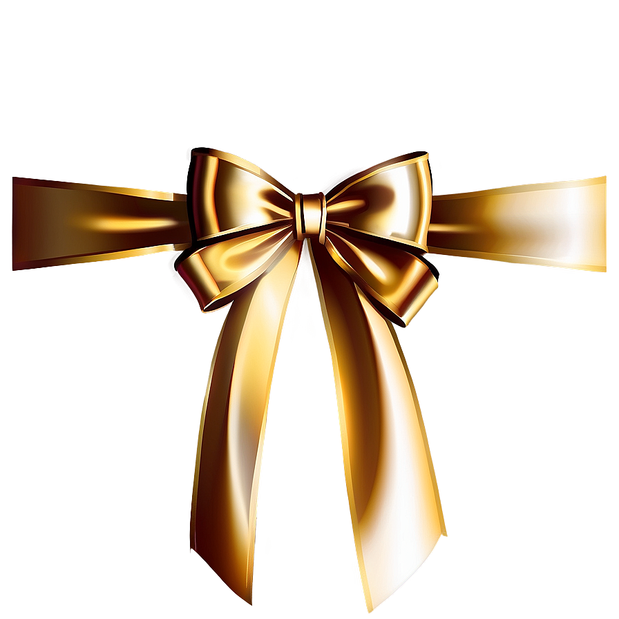 Gold Bow For Packaging Png Crb47