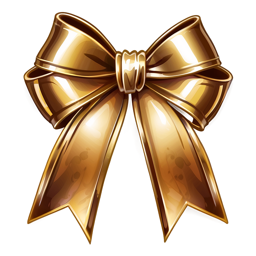 Gold Bow Illustration Png Gif94