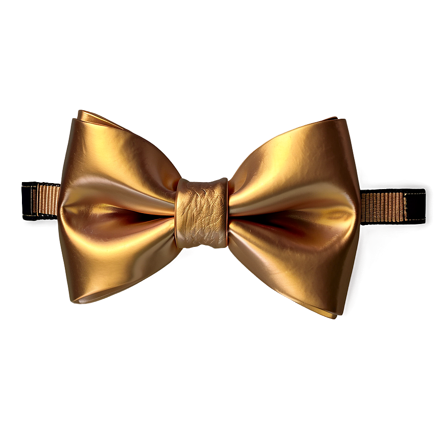 Gold Bow Tie Png 06272024