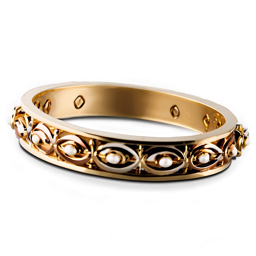 Gold Bracelet For Couples Png 06282024