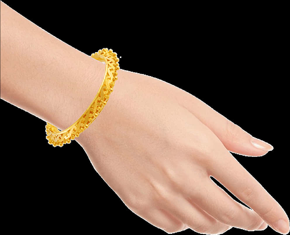 Gold Braceleton Wrist Display