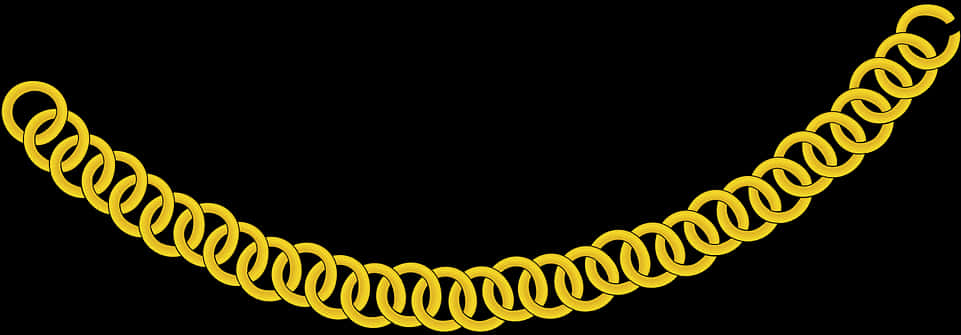 Gold Chain Black Background