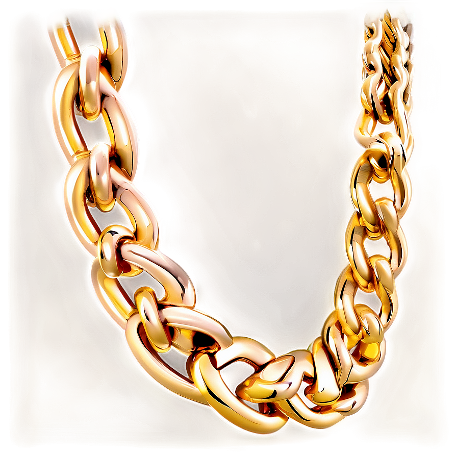 Gold Chain Necklace Png 05032024