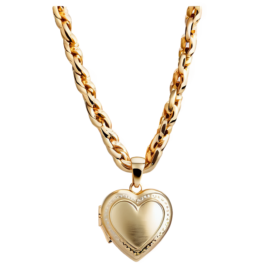 Gold Chain With Locket Png Gpl