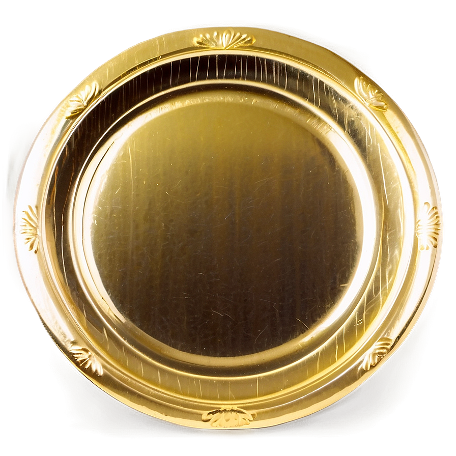 Gold Charger Plate Png 45