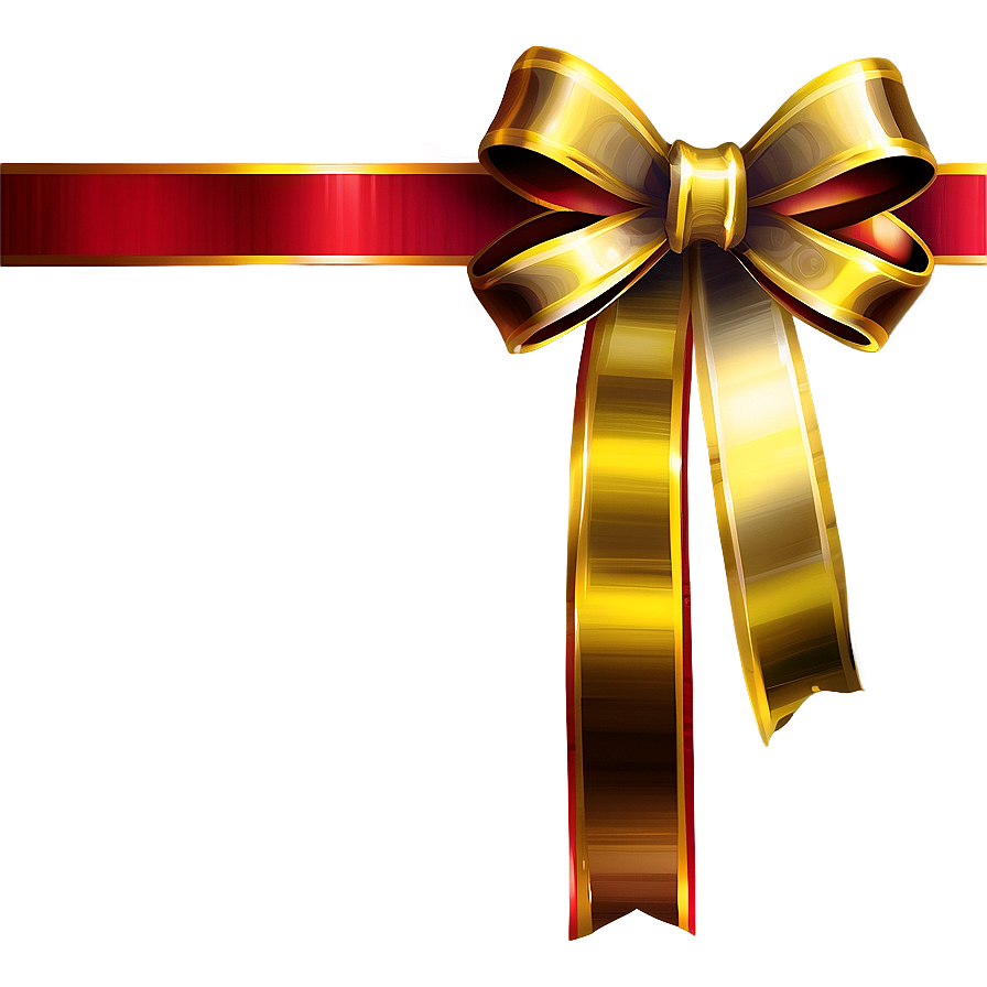 Gold Christmas Bow Png 35