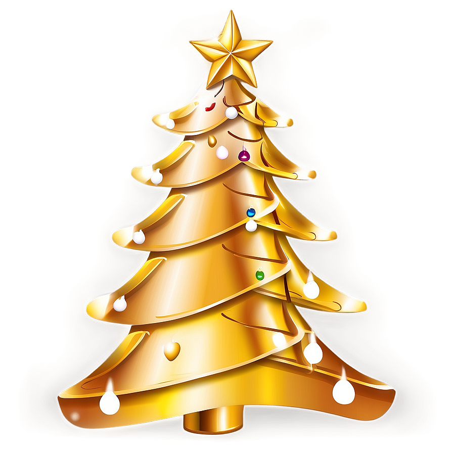 Gold Christmas Tree D