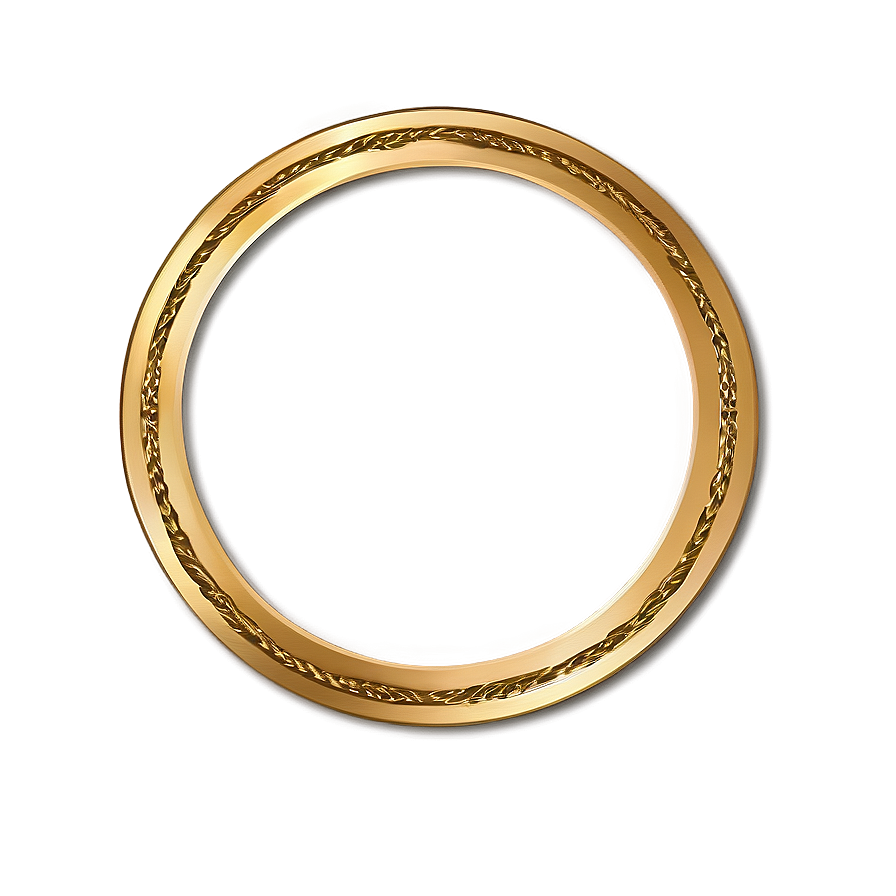 Gold Circle Border For Logos Png 06262024