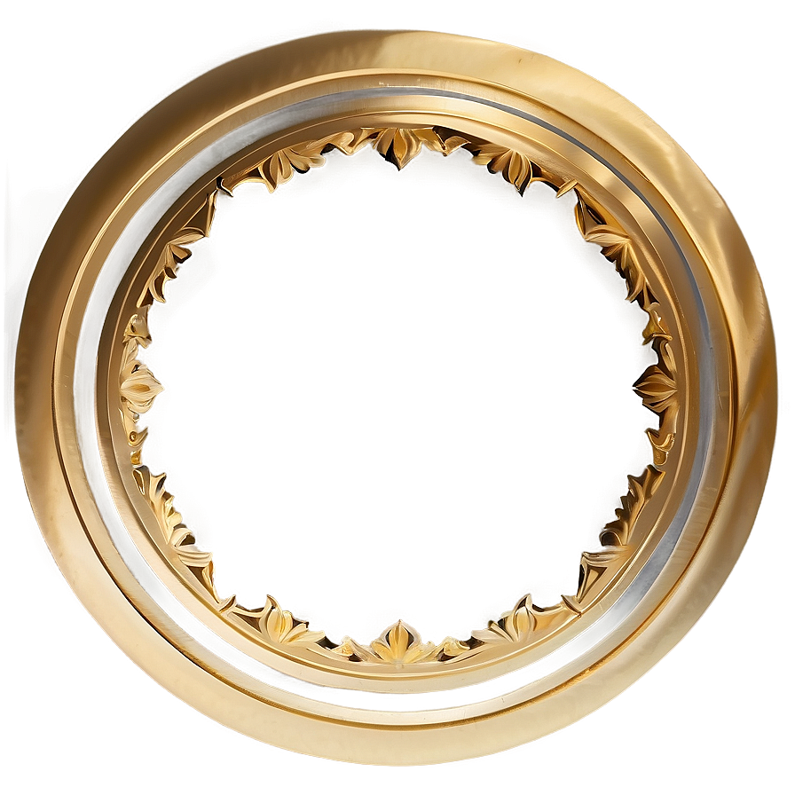 Gold Circle Border For Logos Png Vic