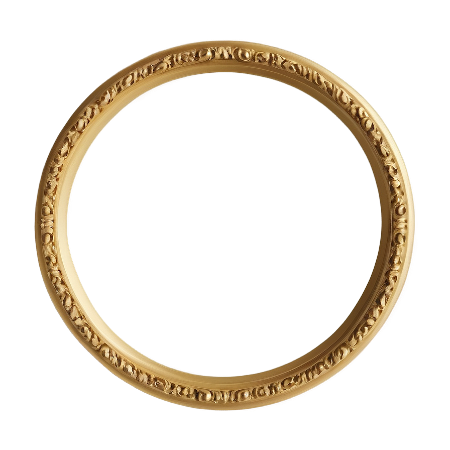 Gold Circle Frame A