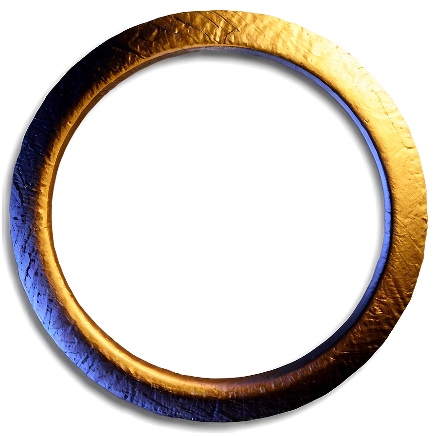 Gold Circle Frame B