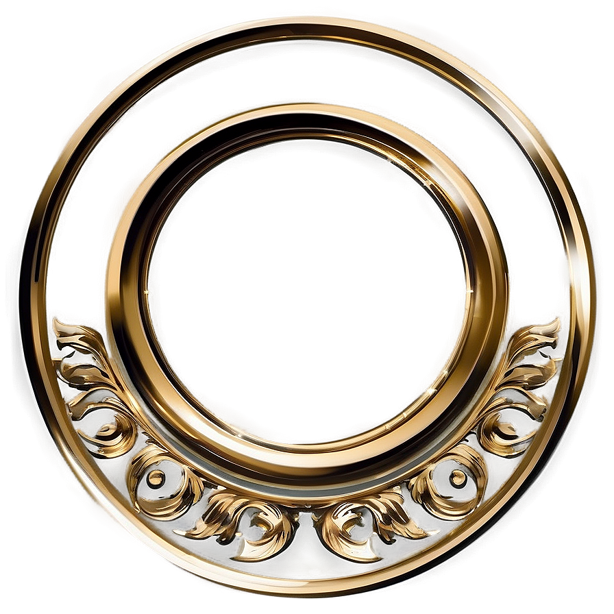 Gold Circle Frame C