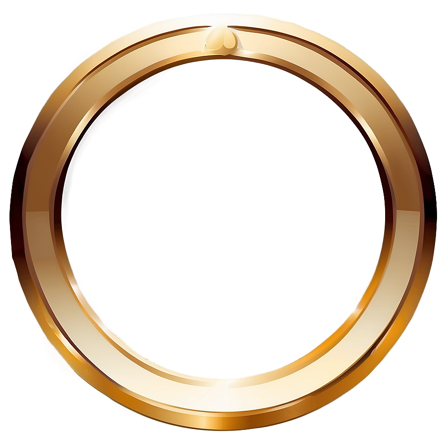 Gold Circle Frame For Logo Png Wbn