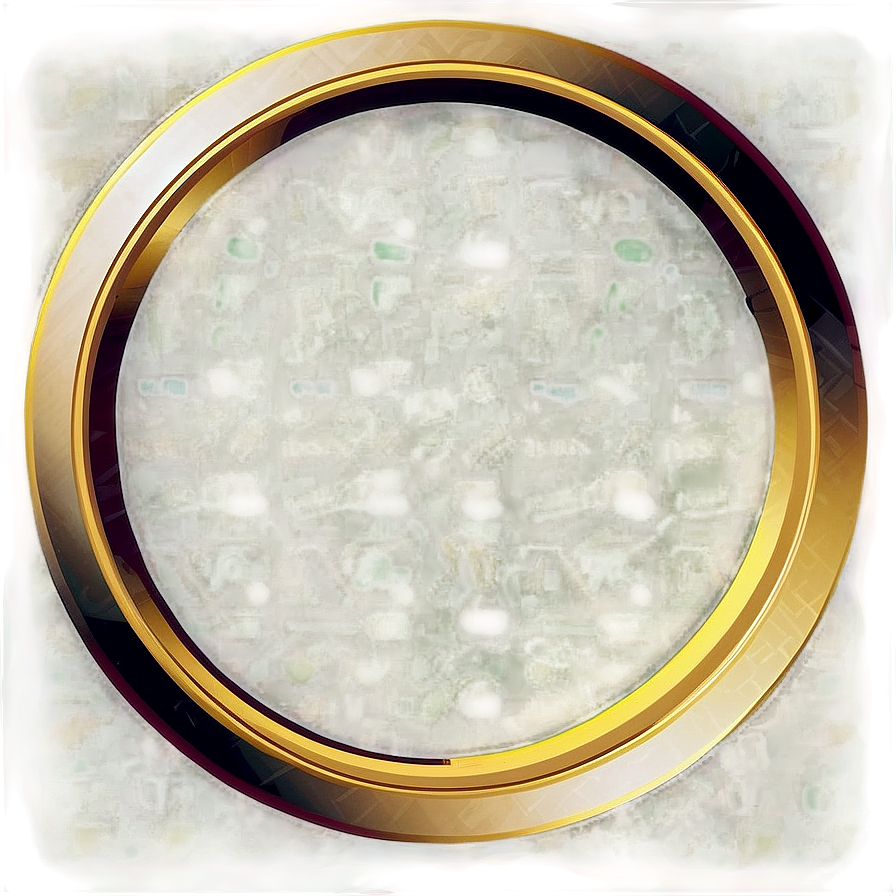 Gold Circle Frame Vector Png Abp19