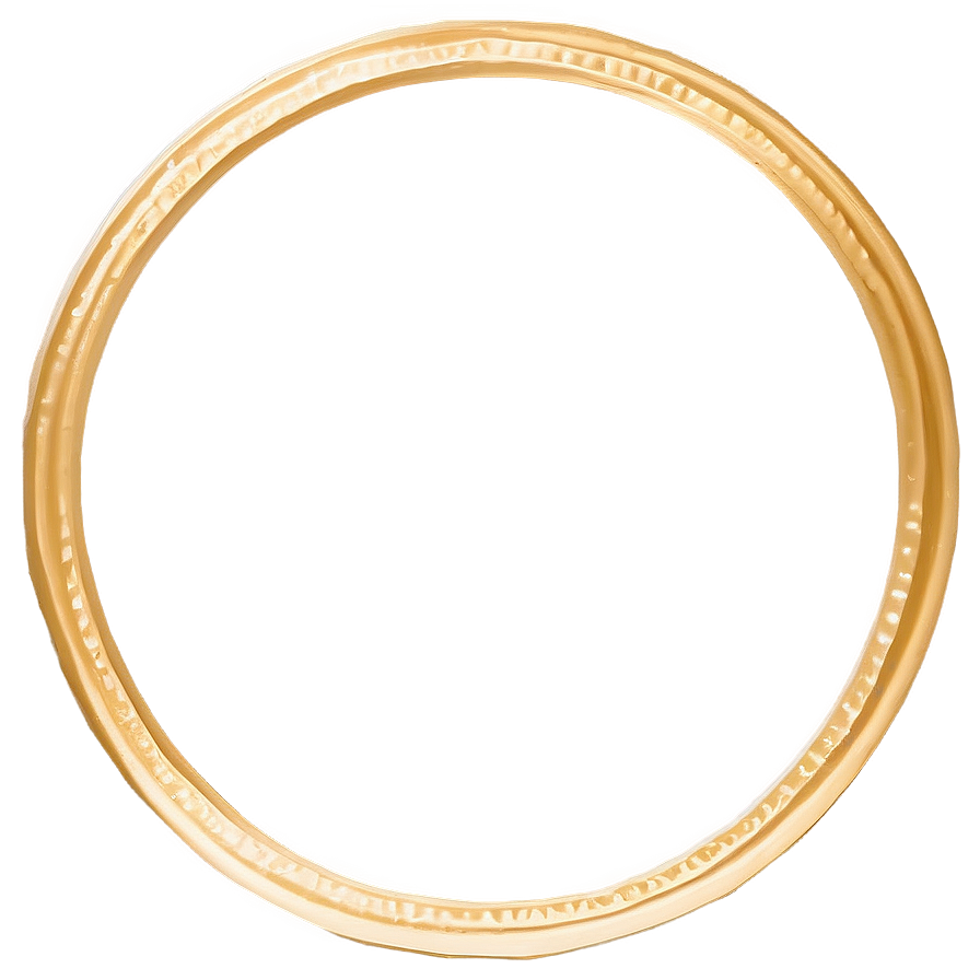 Gold Circle Frame With Ribbon Png Vhy28