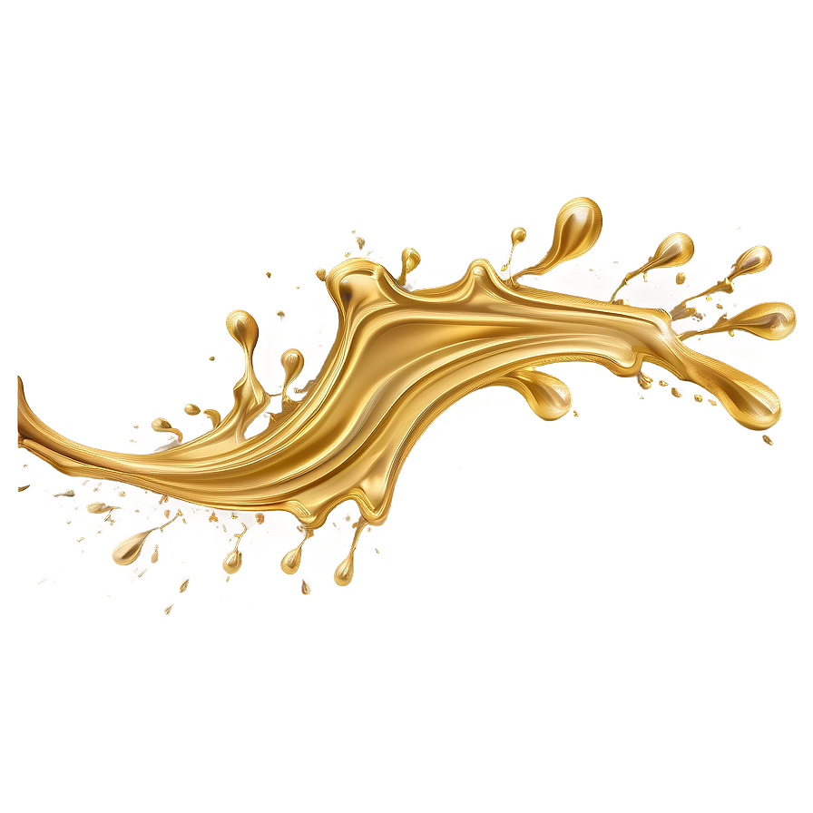 Gold Color Splash Png 06252024