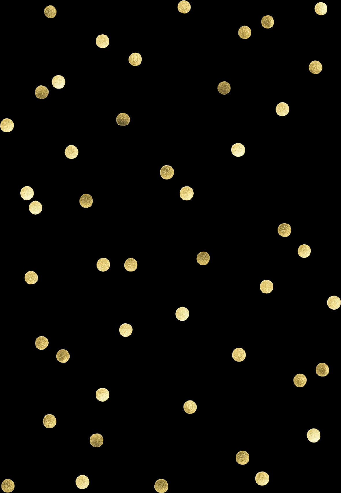 Gold Confetti Black Background