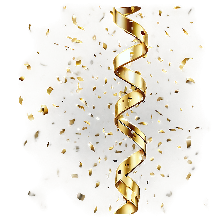 Gold Confetti Elegance Png 05252024