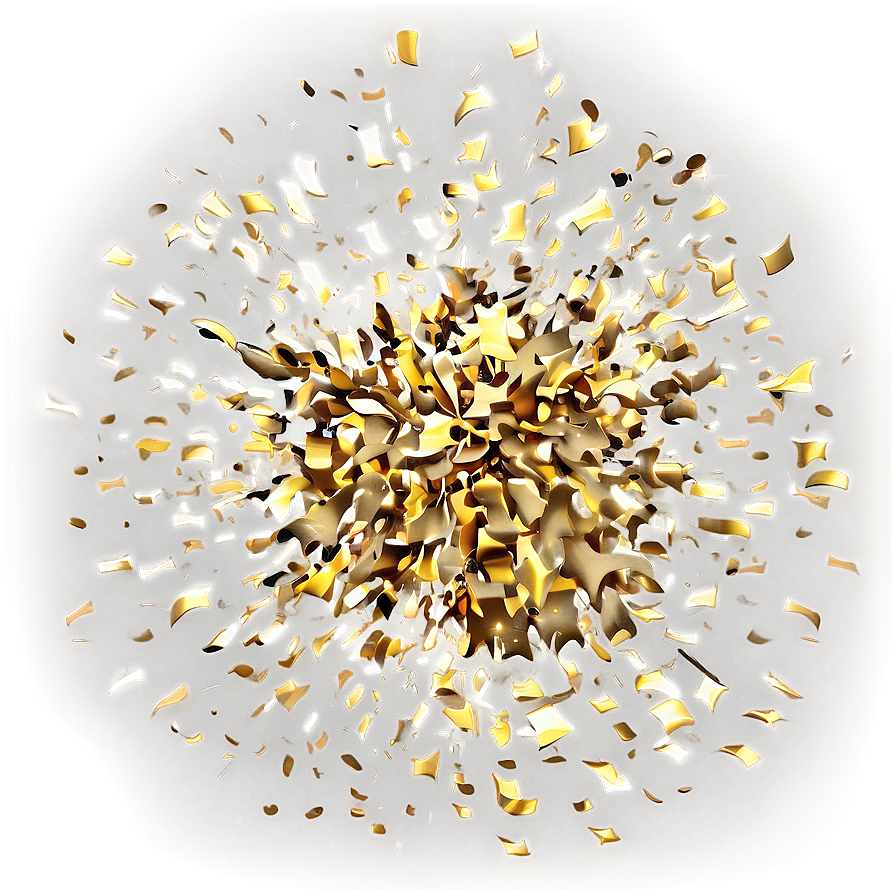 Gold Confetti Explosion Png Lgv