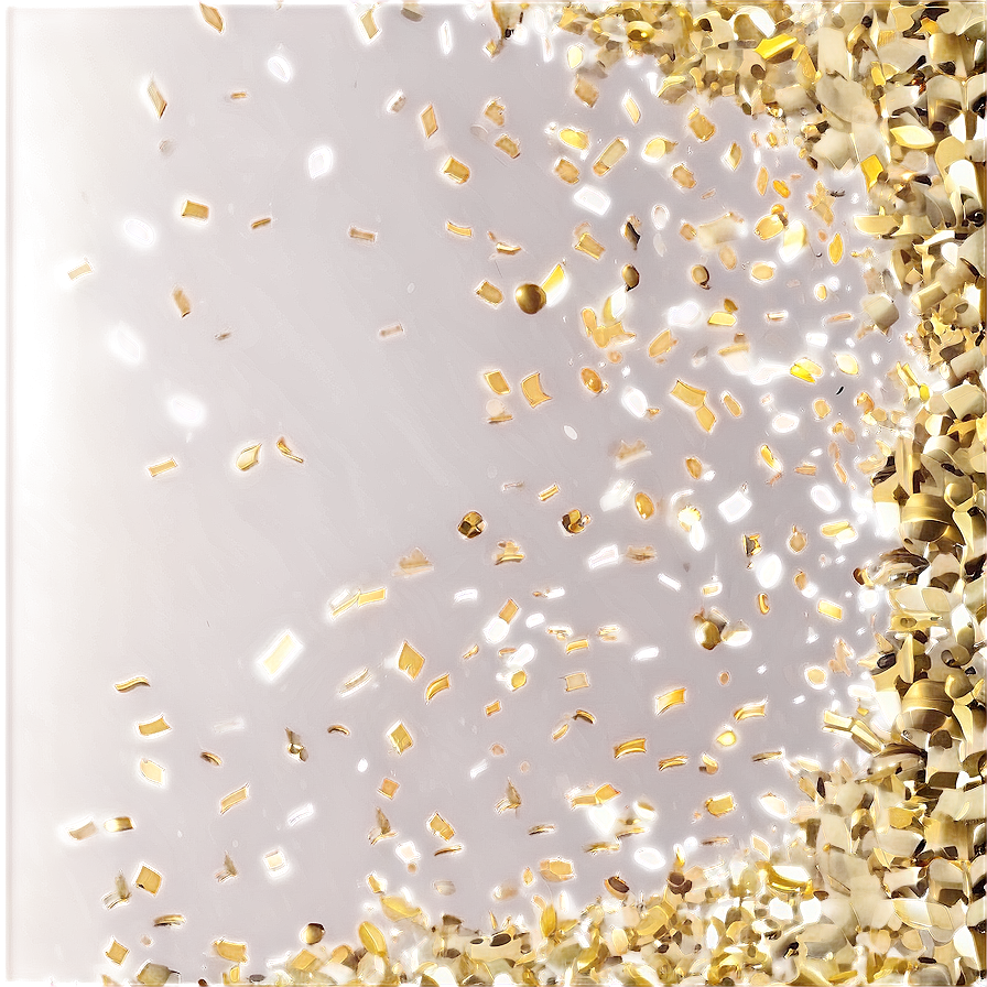 Gold Confetti Extravaganza Png 45