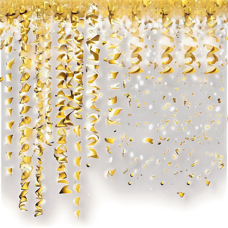 Gold Confetti Festivities Png 46