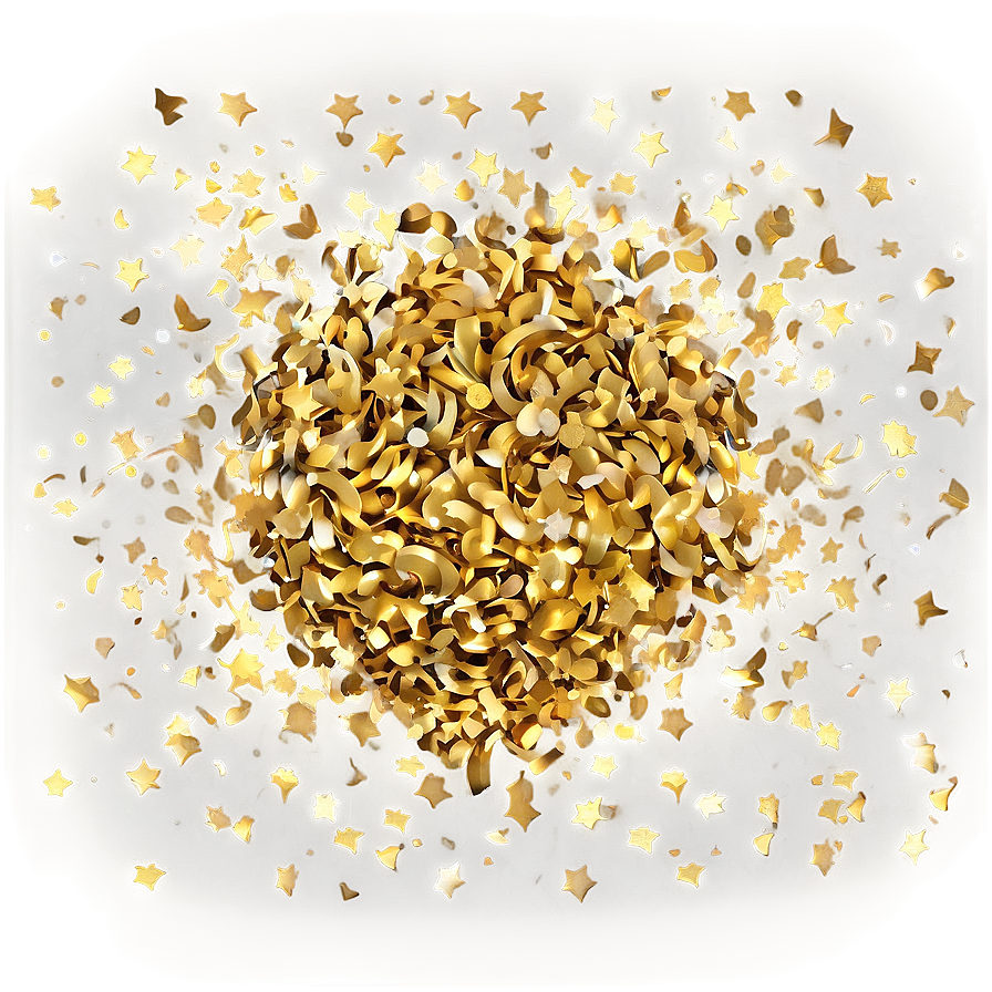 Gold Confetti Festivities Png Fix24