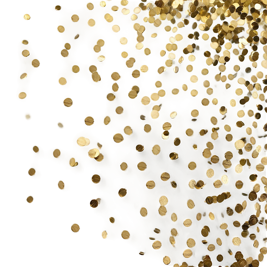 Gold Confetti Shower Png Gyh4