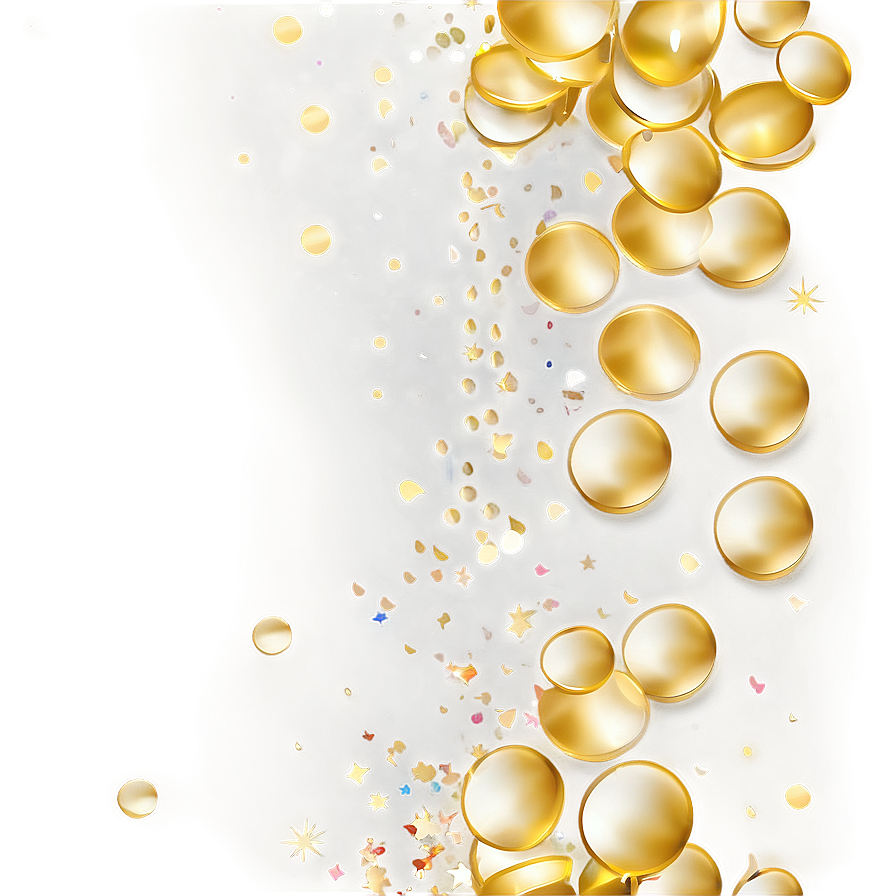 Gold Confetti Splurge Png 91