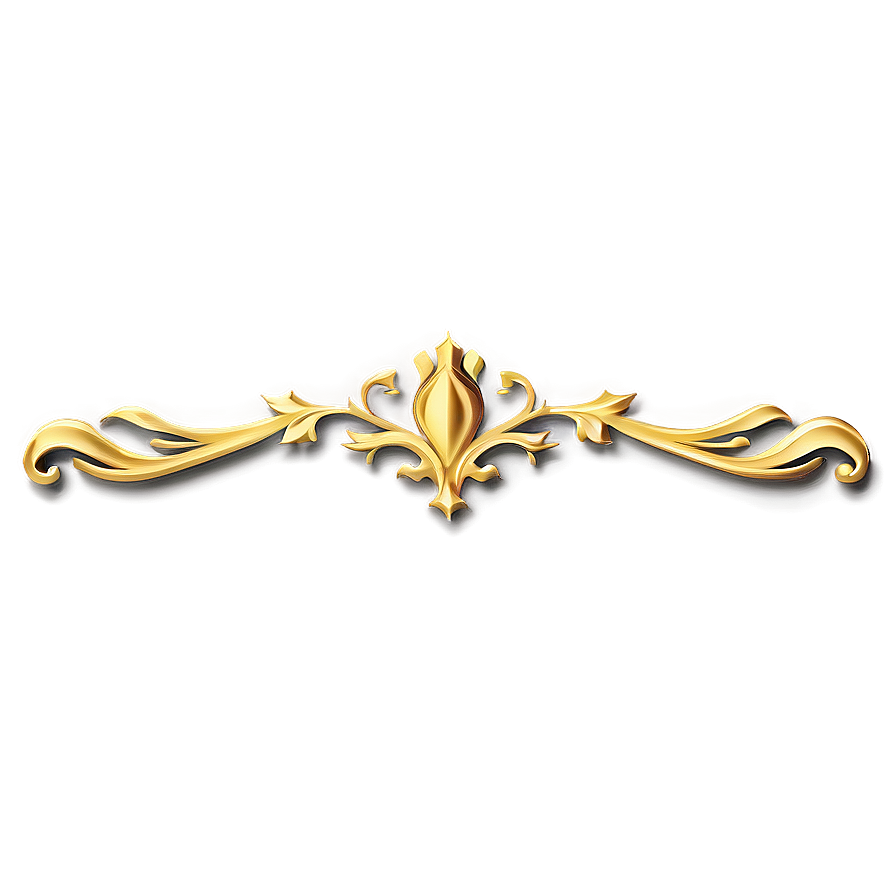 Gold Decorative Line Png 56