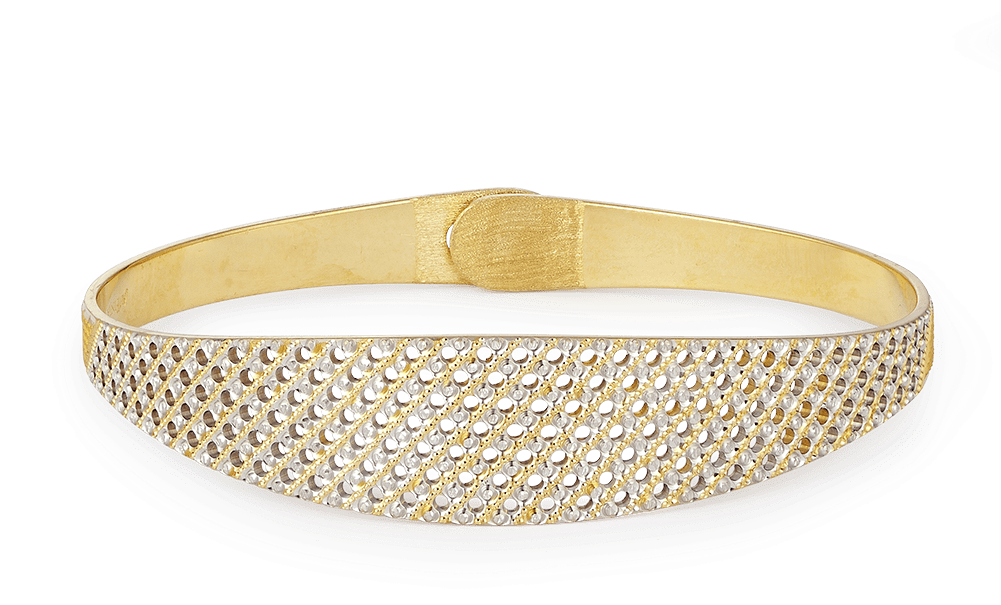 Gold Diamond Studded Bangle