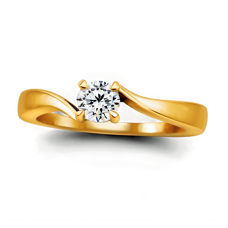 Gold Engagement Ring Png Kmt