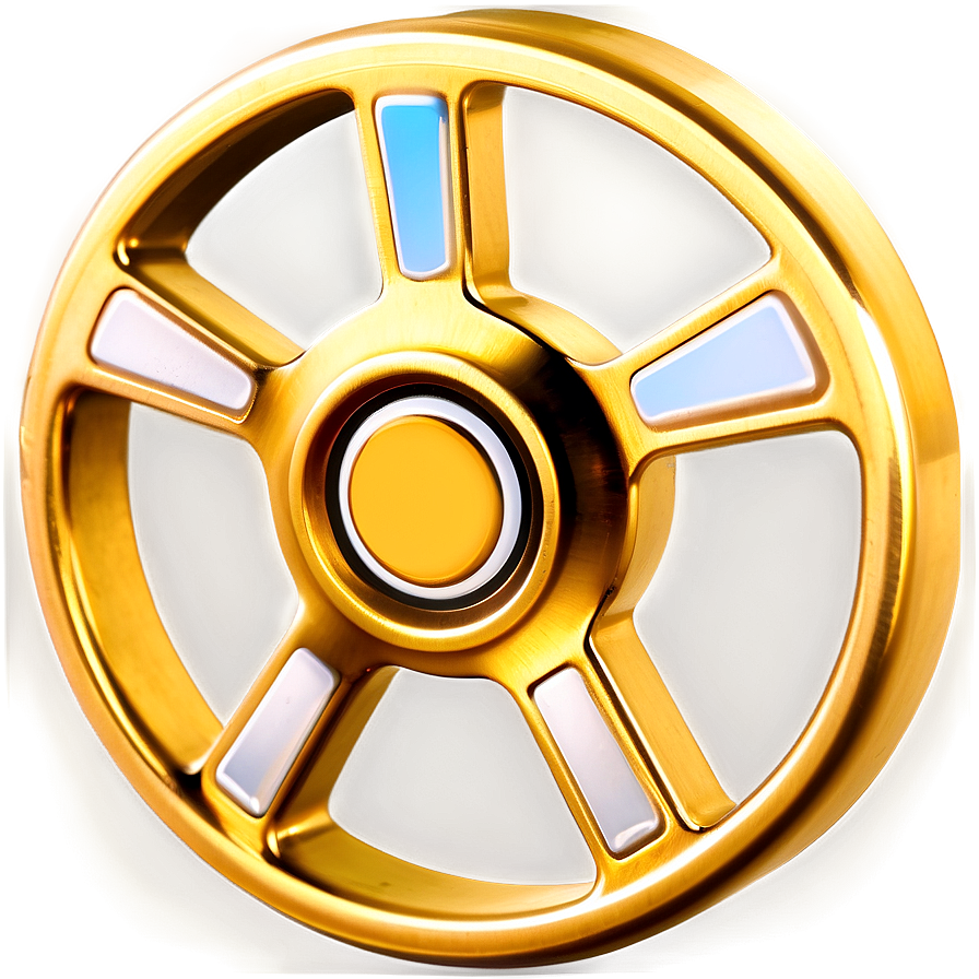 Gold Fidget Spinner Png 06202024