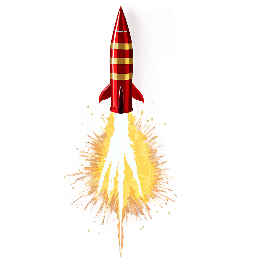 Gold Firework Rocket Png Vmk72