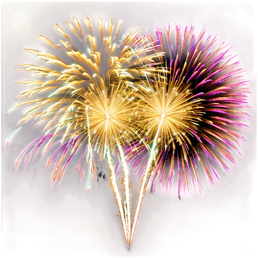 Gold Fireworks Finale Png 73