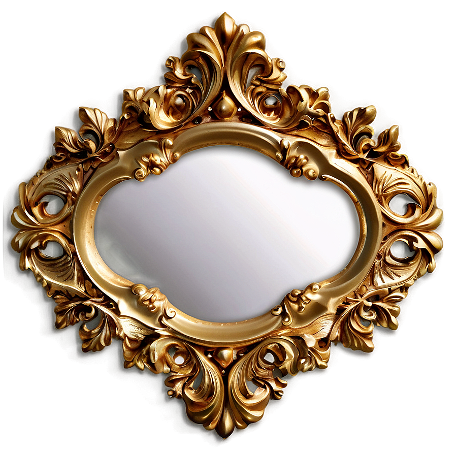 Gold Frame Mirror Png 64