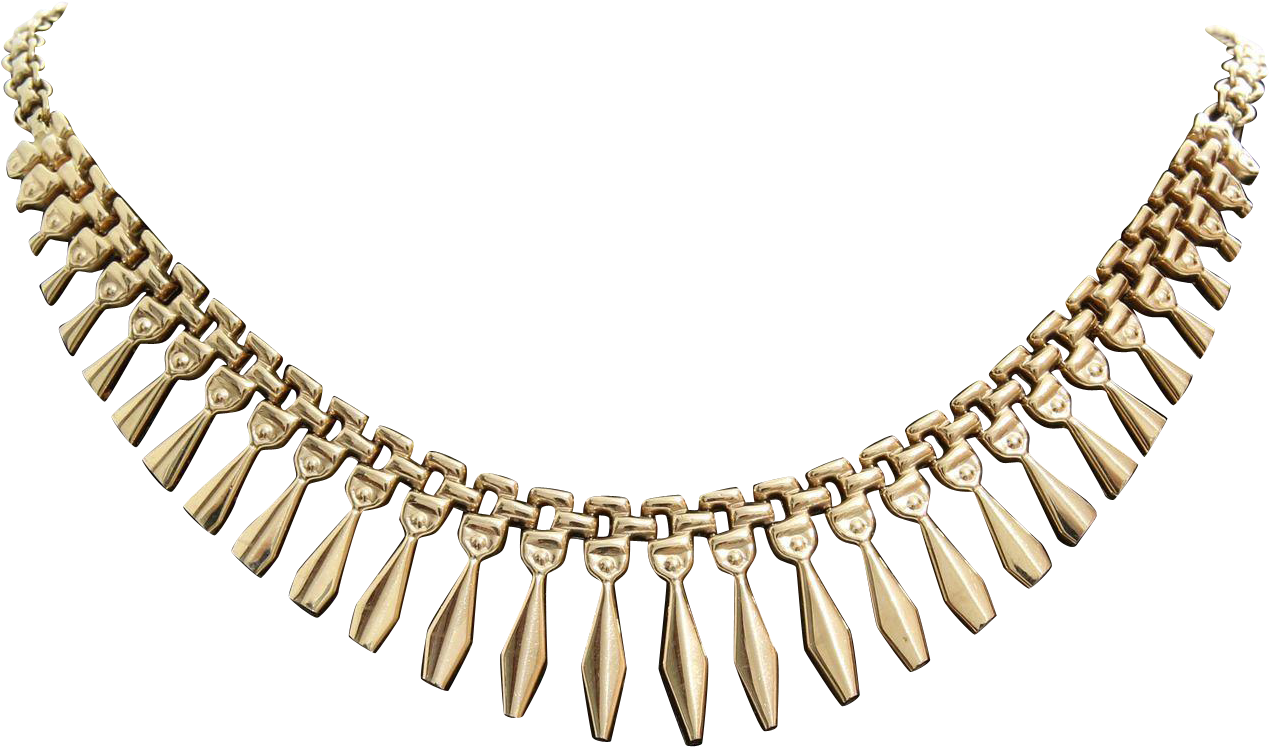 Gold Fringe Necklace Chain