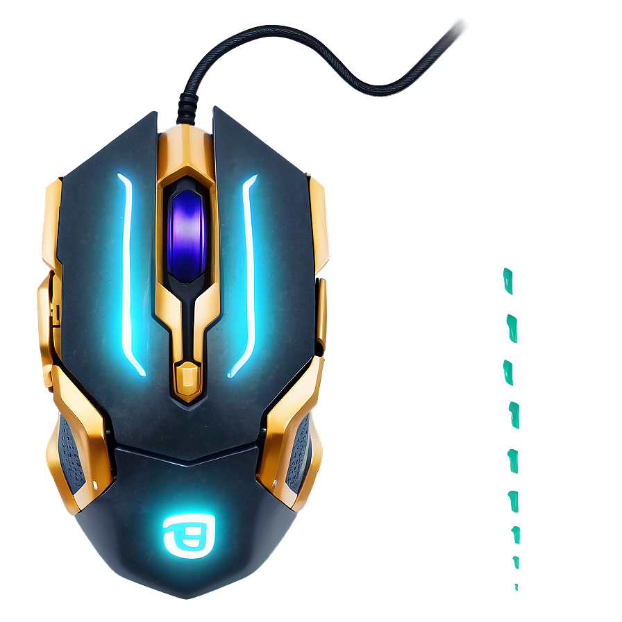 Gold Gaming Mouse Png Wbj67