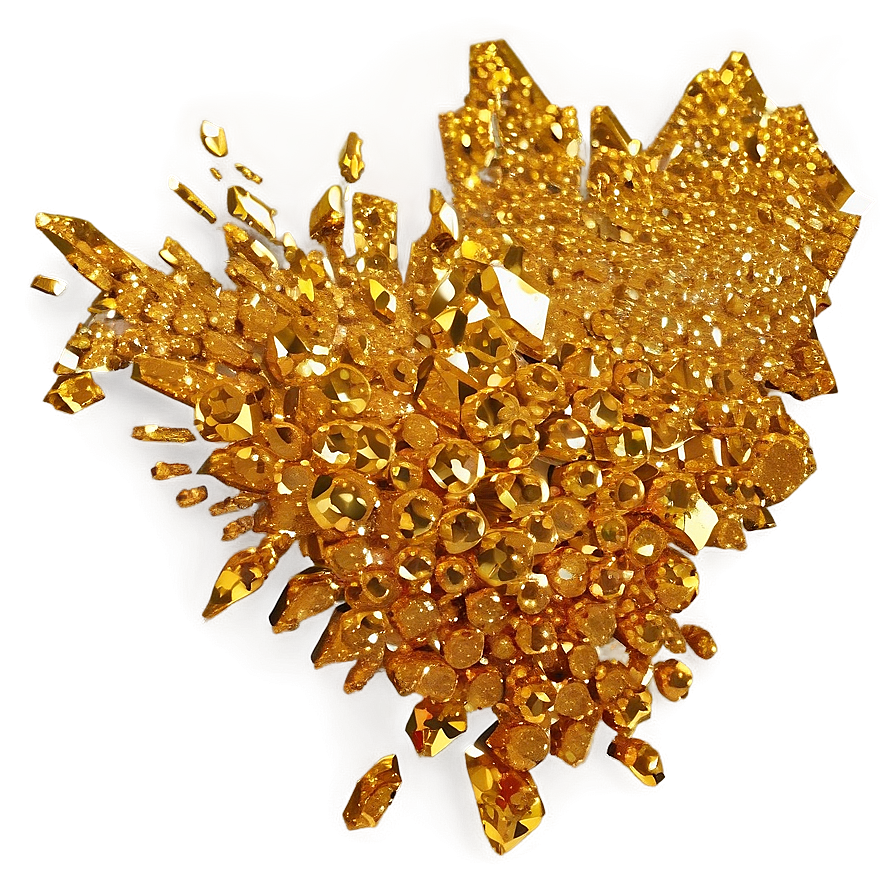 Gold Glitter Abstract Png 71