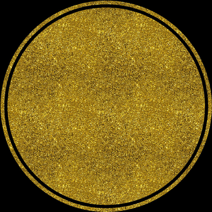 Gold Glitter Circle Texture