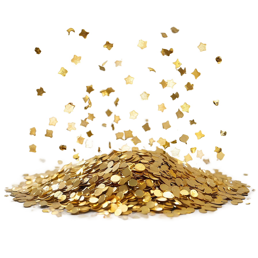 Gold Glitter Confetti Png Tlp