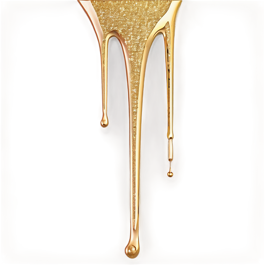 Gold Glitter Drip Detail Png Ckl75