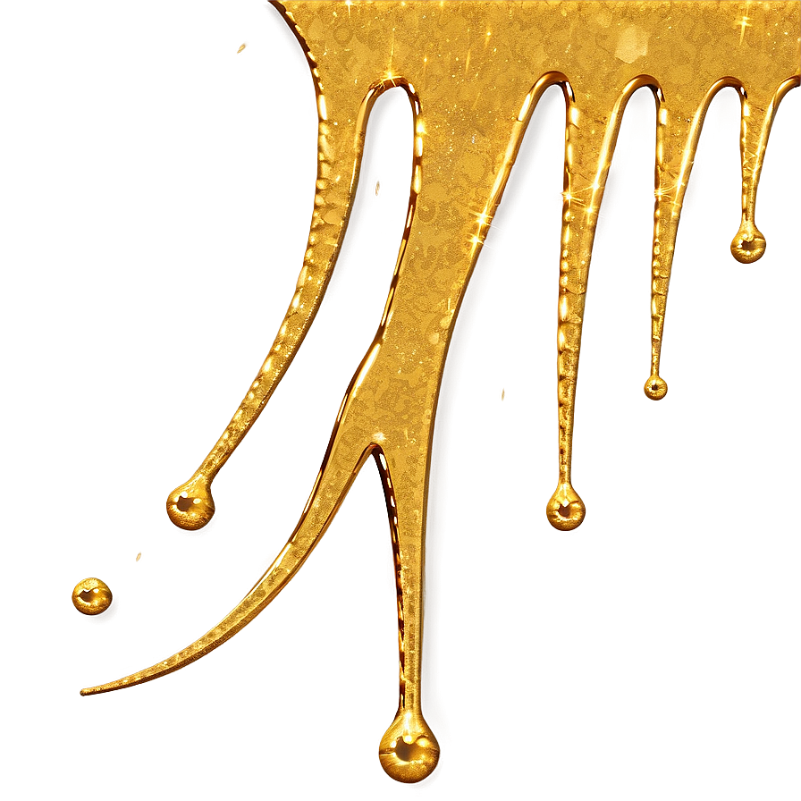 Gold Glitter Drip For Logos Png 46