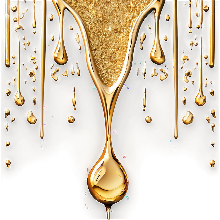 Gold Glitter Drip Splash Png Keg89