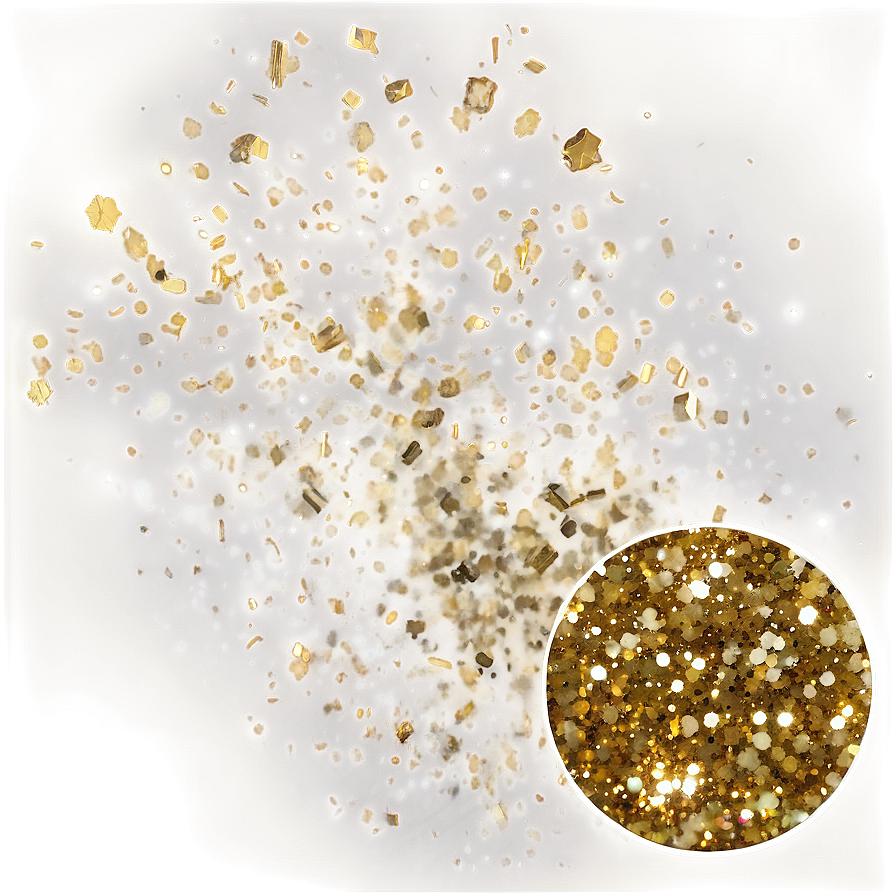 Gold Glitter Dust Png 05032024