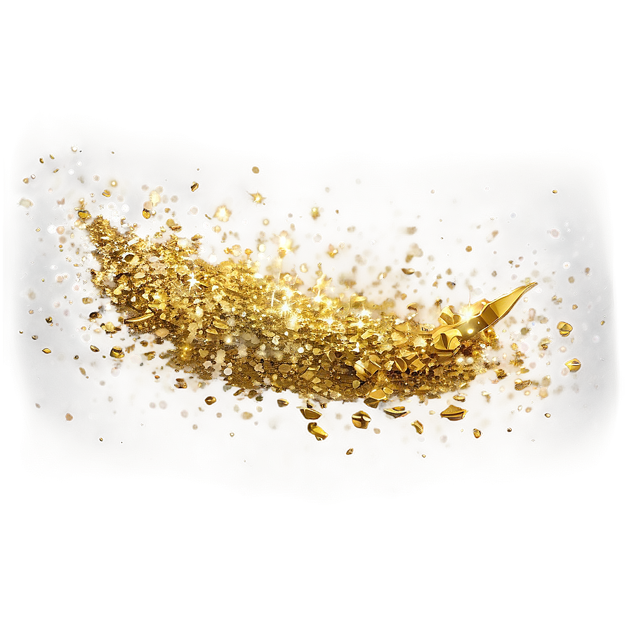 Gold Glitter Dust Png 60