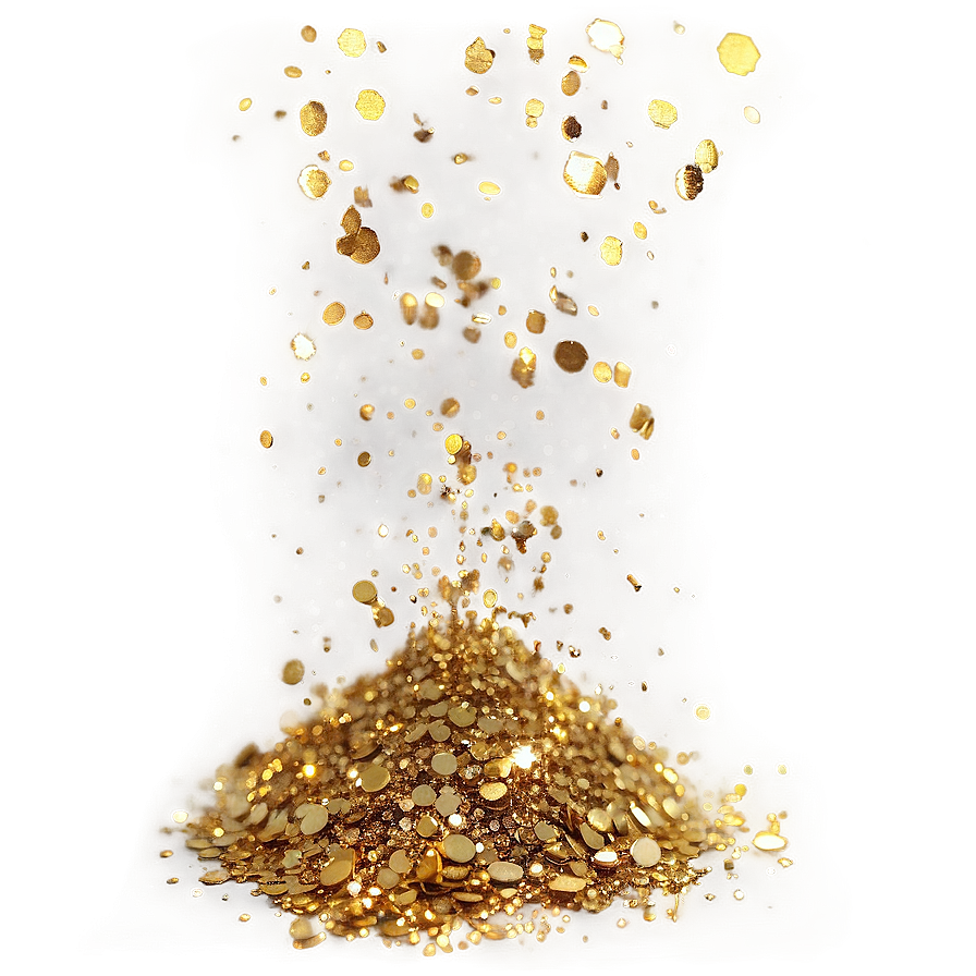 Gold Glitter Dust Png Msw50