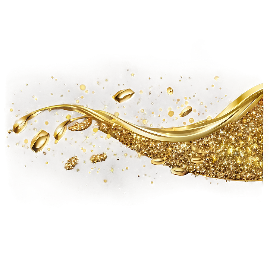 Gold Glitter Effect Png Foy