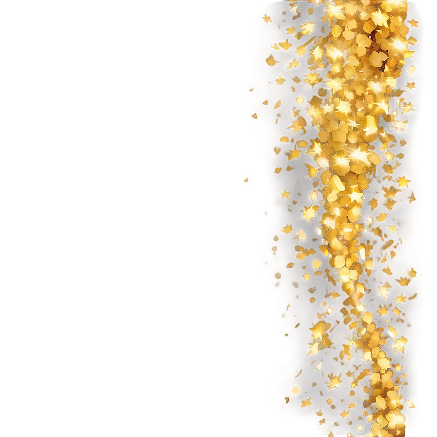 Gold Glitter Flicker Png 83