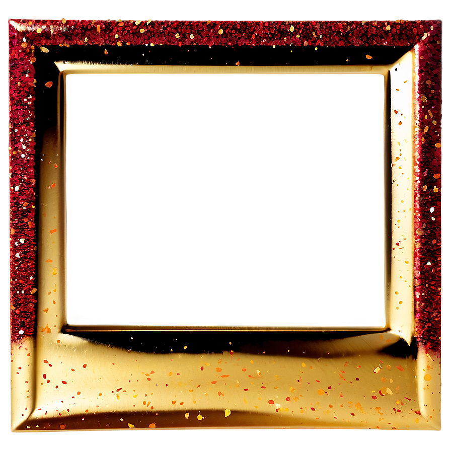 Gold Glitter Frame Png 05042024